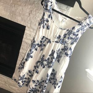 Calvin Klein A-Line Floral Cotton Dress